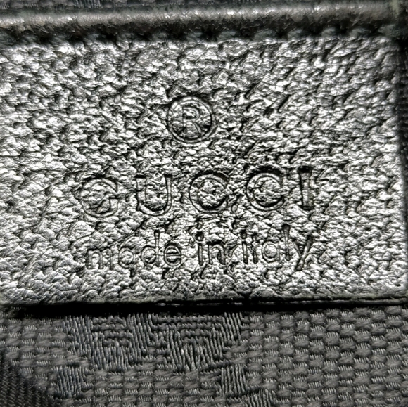 Gucci Black GG Monogram W/ Silver Hardware Waist/Bum Unisex Bag (EUC)COA✨️🖤🩶✨️ - Picture 7 of 9
